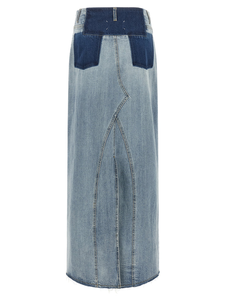 Maison Margiela Denim Skirt Gonne - Celeste | 9acb85b13e53a25d5e4ddea6fee116229a3dcc93