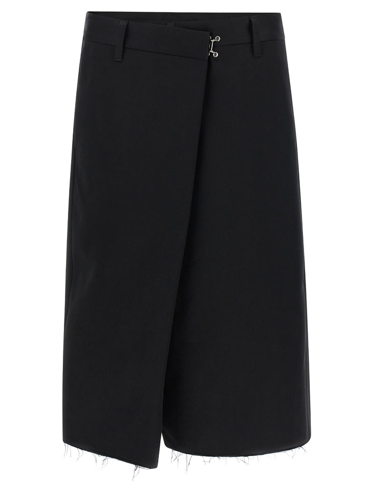 Maison Margiela Wrap-Up Bermuda Shorts Bermuda e Short - Nero | a4e8d582858a2a13cffbbadf05e250cf314543ba