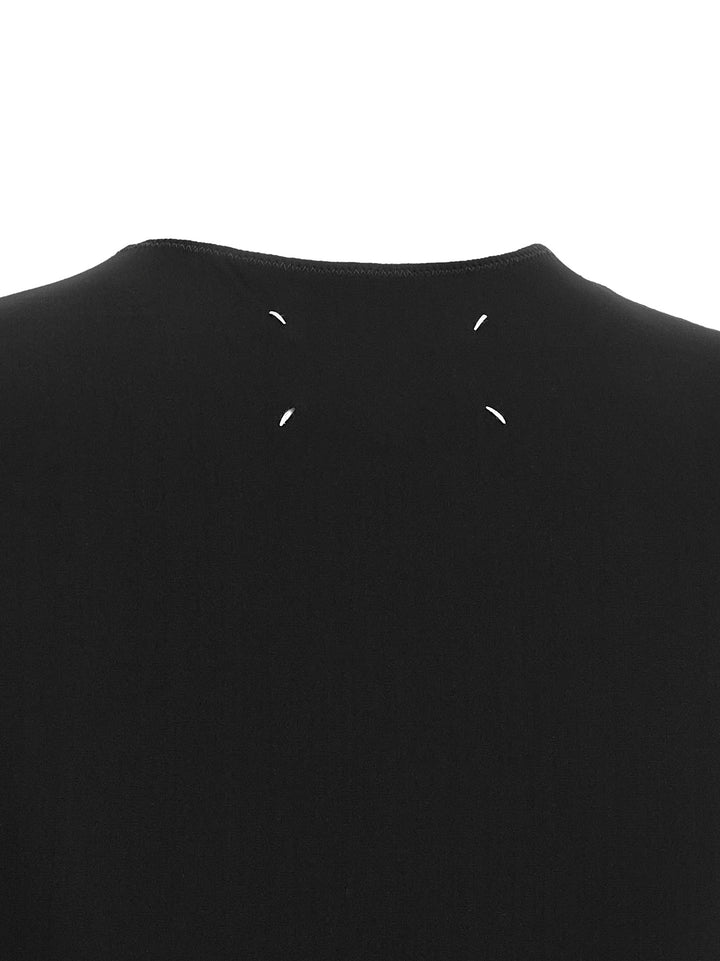 Maison Margiela Long Sleeves Crew Neck Bodysuit Top - Nero | 5aa556dd3594499b6b95a6bd7431f15997025ddd