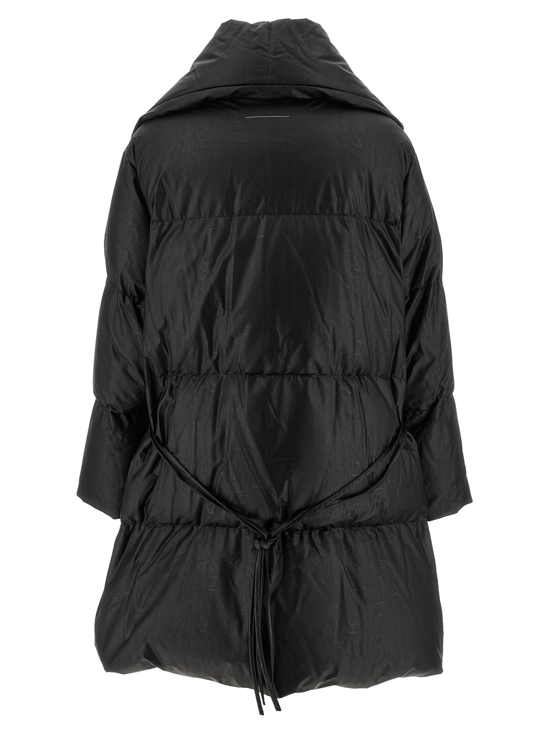 Mm6 Maison Margiela Scarf Down Jacket Puffer Jackets - Nero | ae7d1bcb6ff57a51e9aa1ac01a6eb7aaeeaa78c6