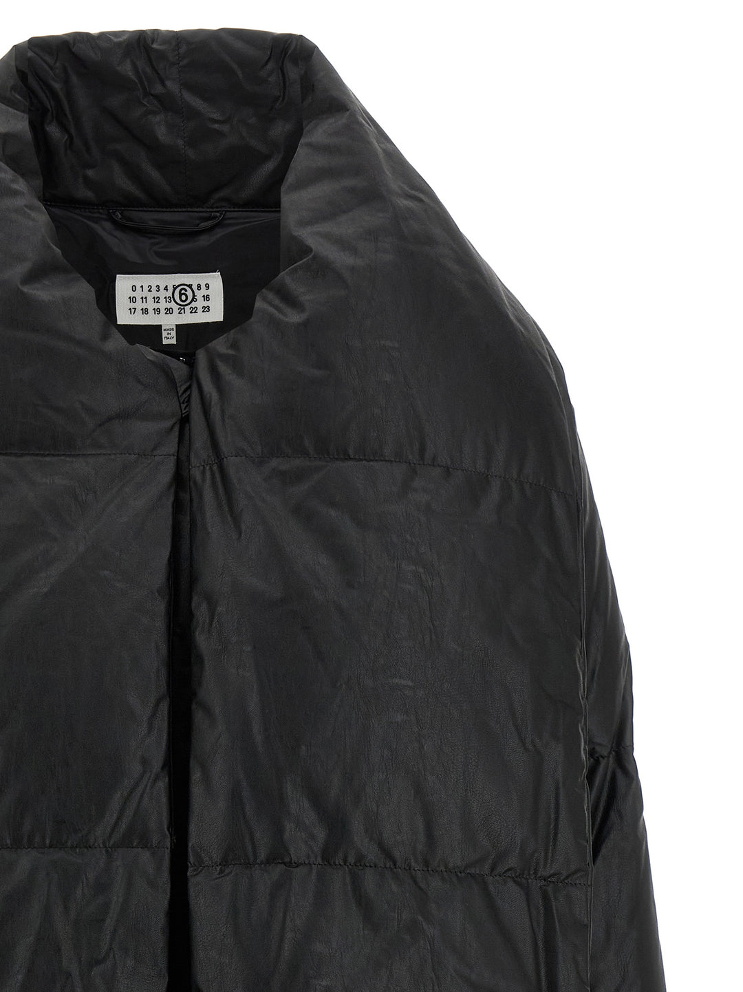 Mm6 Maison Margiela Scarf Down Jacket Puffer Jackets - Nero | 7f3ca3c391f2249b08dd6d484fd1ee78b100584b
