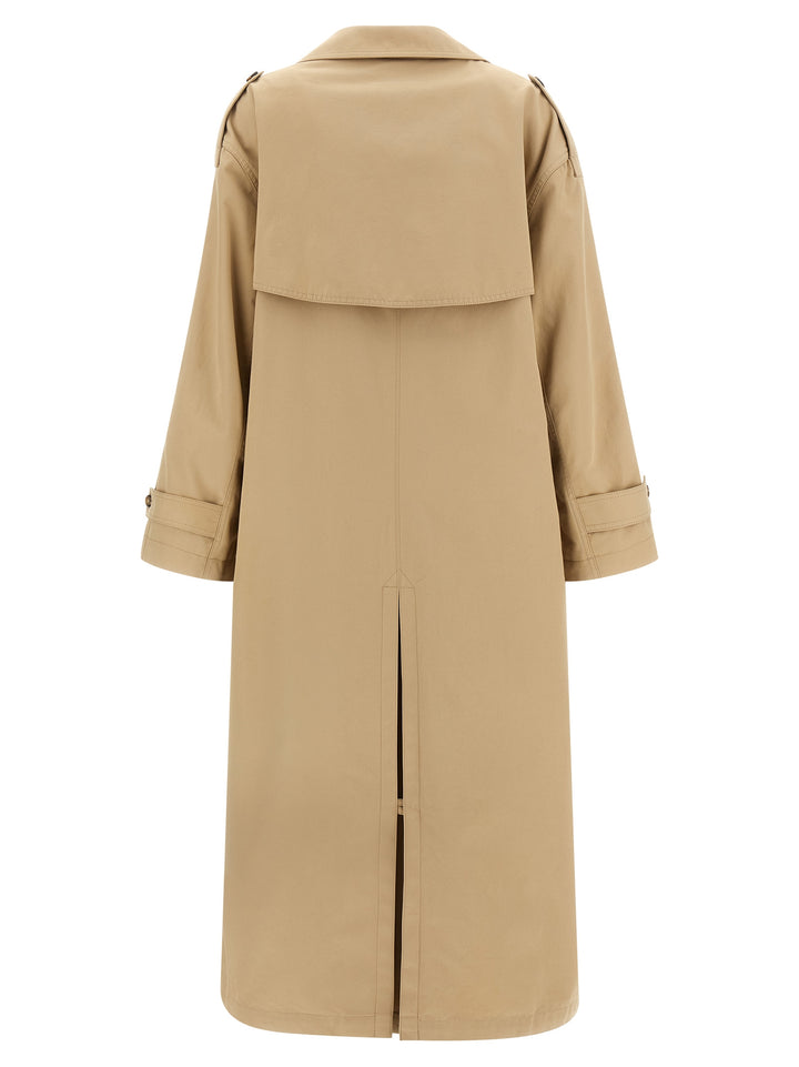 Mm6 Maison Margiela Trench Coat With Gloves Trench e Impermeabili - Beige | e232ed0d0462f5985f4e0e1ad2280d29339d8ecc