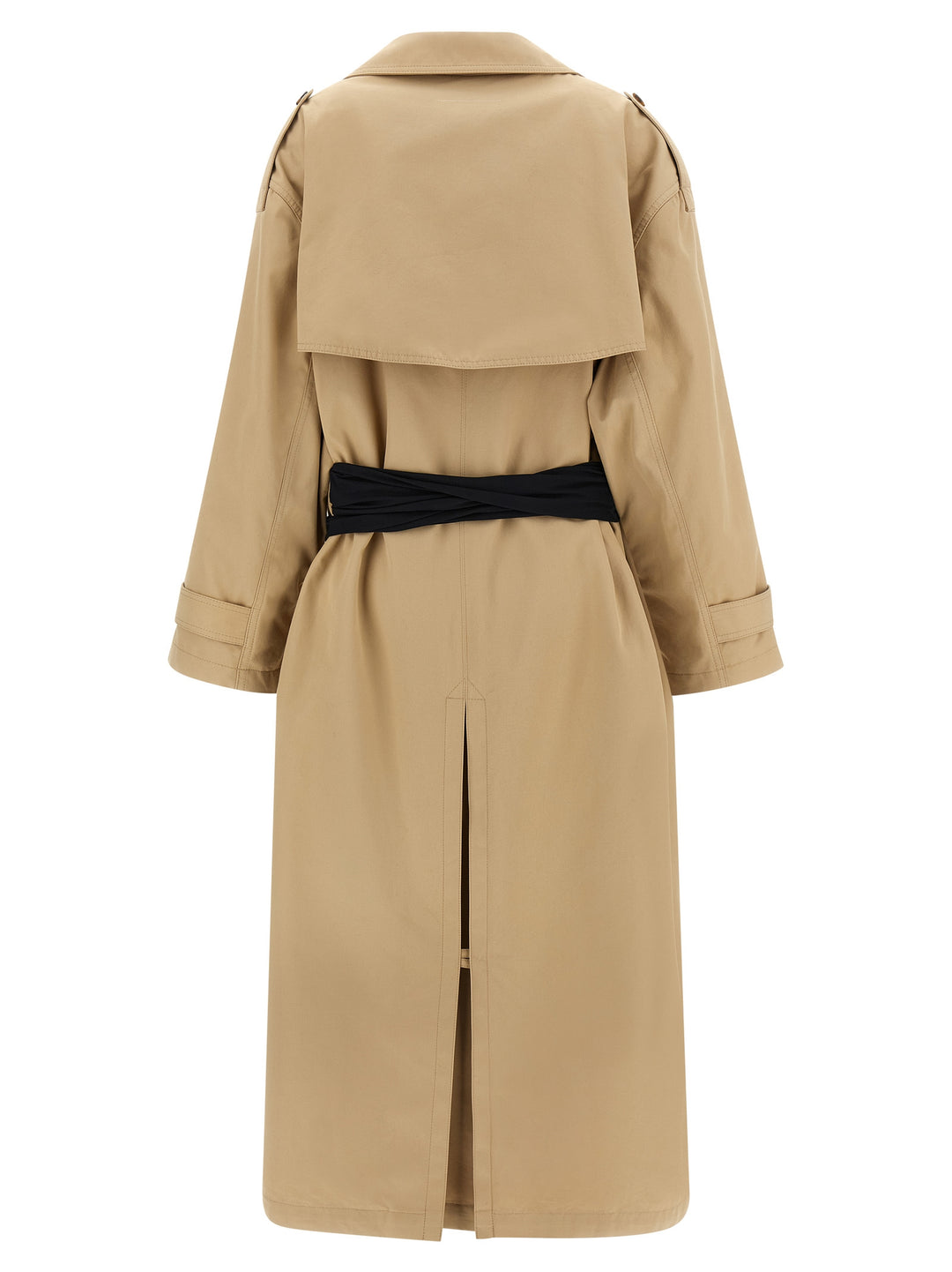 Mm6 Maison Margiela Trench Coat With Gloves Trench e Impermeabili - Beige | 18e6a14bb382ac8d30b0ff0560a2a2d92e098c96