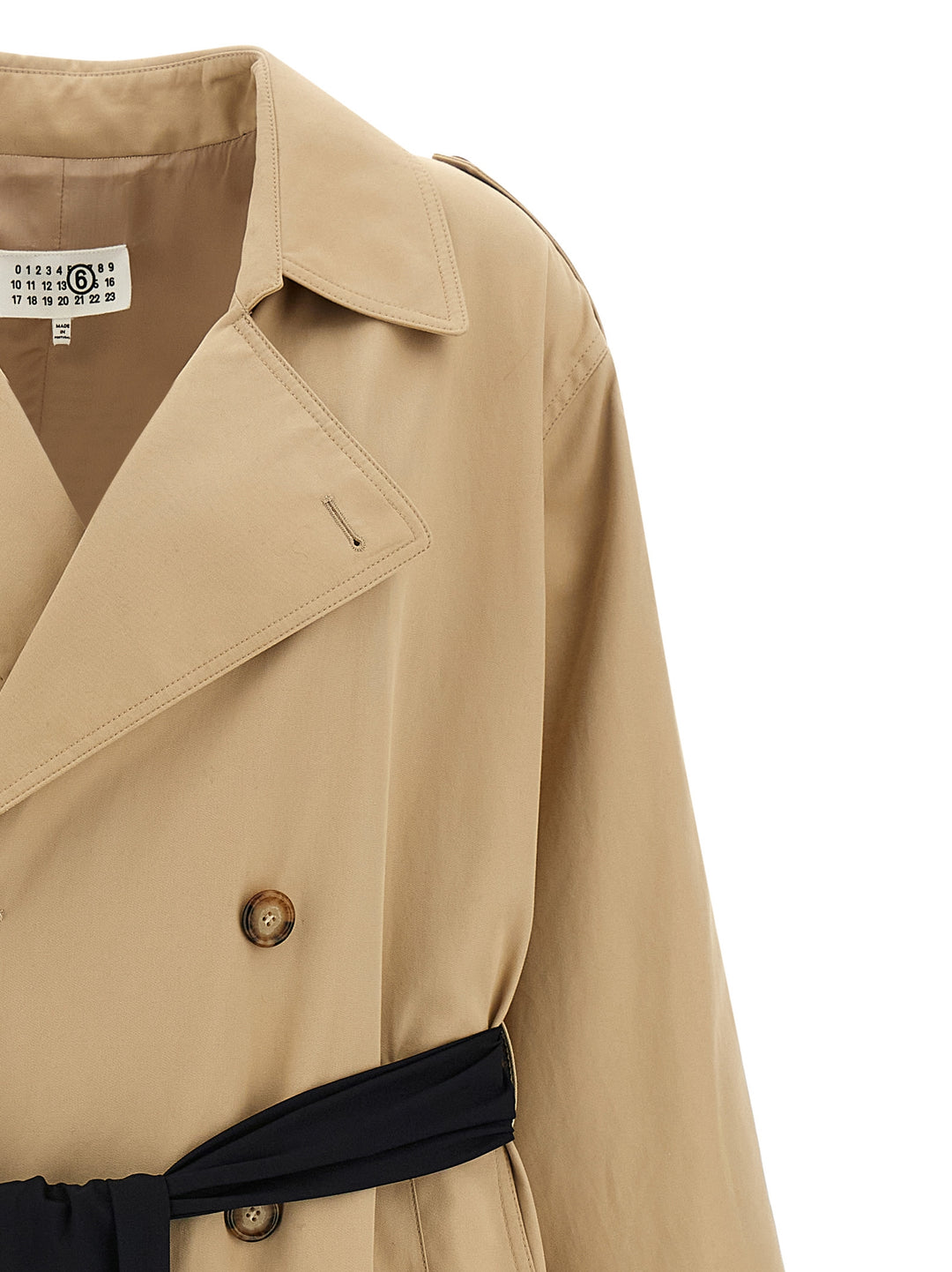 Mm6 Maison Margiela Trench Coat With Gloves Trench e Impermeabili - Beige | 7f50397c09c29c178a67815fe3e9c8bd65beb1db