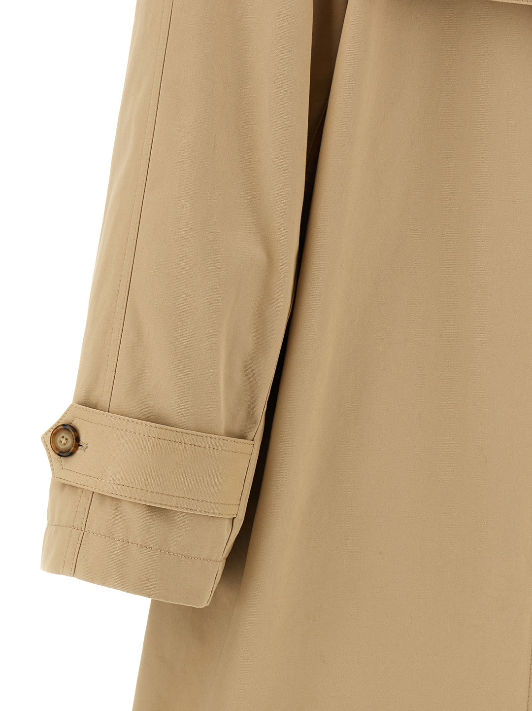 Mm6 Maison Margiela Trench Coat With Gloves Trench e Impermeabili - Beige | 845d15eaa9a3a927fe16e7f7a3acc67acef6584b