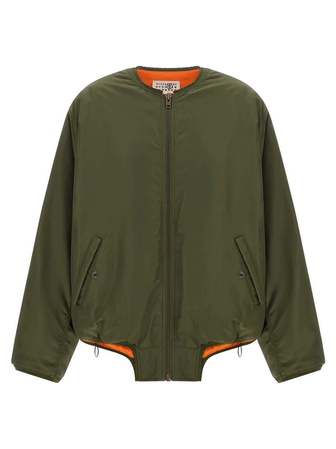 Mm6 Maison Margiela Sculptural Hem Jacket Puffer Jackets - Verde | f74cdc33bf8bba31661270b0e58e9335339dc1fd