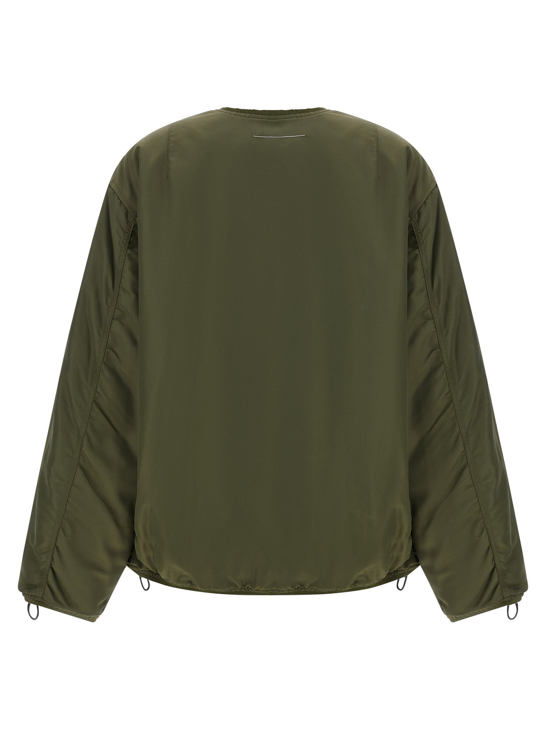 Mm6 Maison Margiela Sculptural Hem Jacket Puffer Jackets - Verde | f0453dc3303d7b81f8393c29b73fe0da3308e31b
