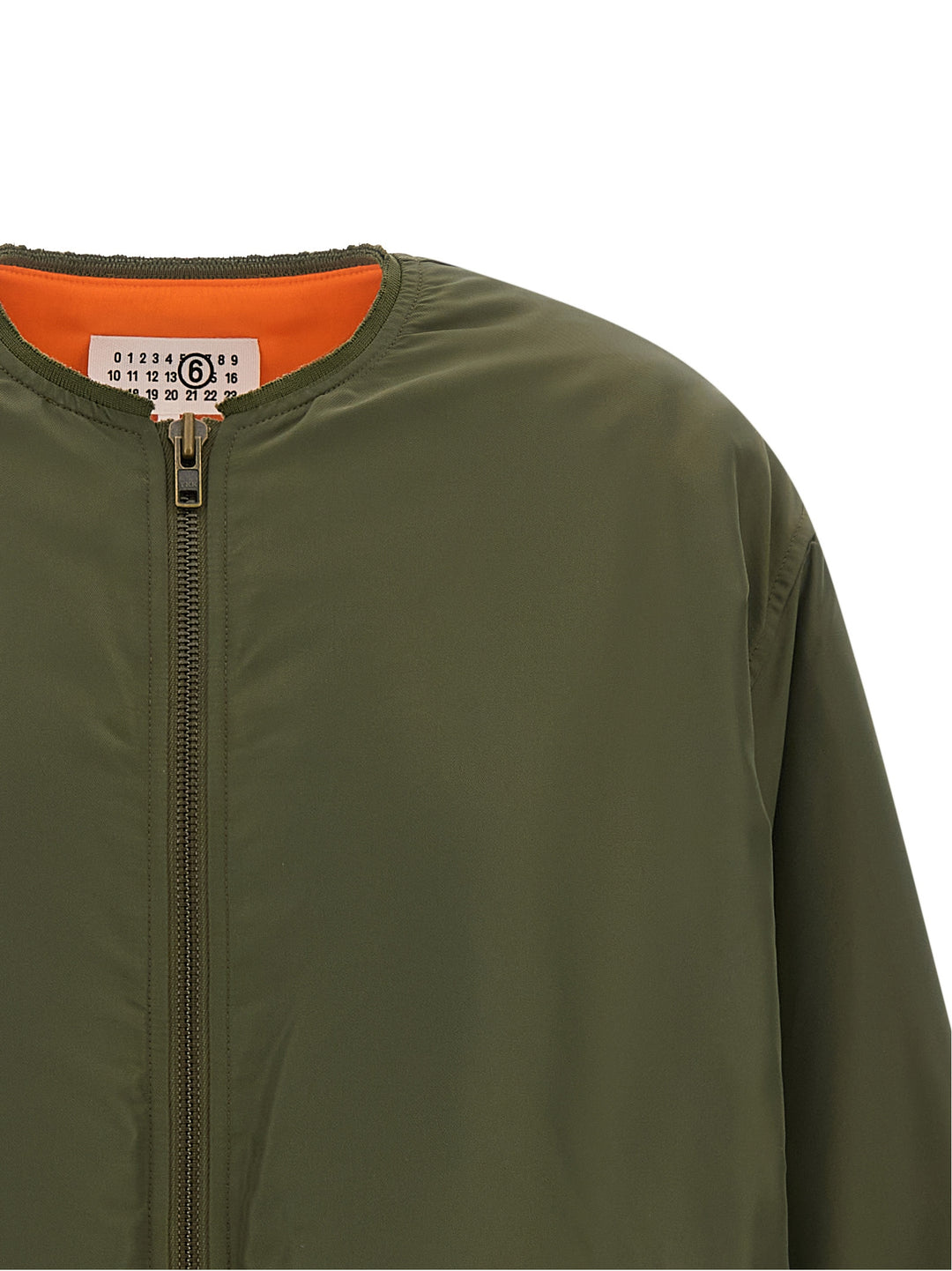 Mm6 Maison Margiela Sculptural Hem Jacket Puffer Jackets - Verde | 96b44656c4a68236b7ee56a1b35b9b4d79397cb0