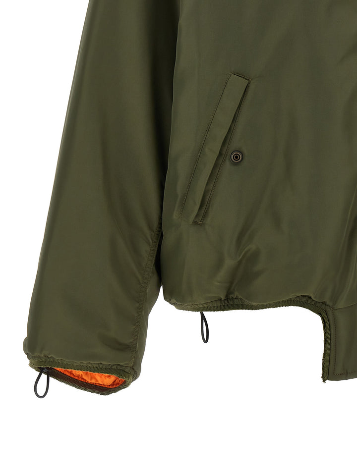 Mm6 Maison Margiela Sculptural Hem Jacket Puffer Jackets - Verde | 326a53094db9460a35bf064b18fea7dda2c44db4