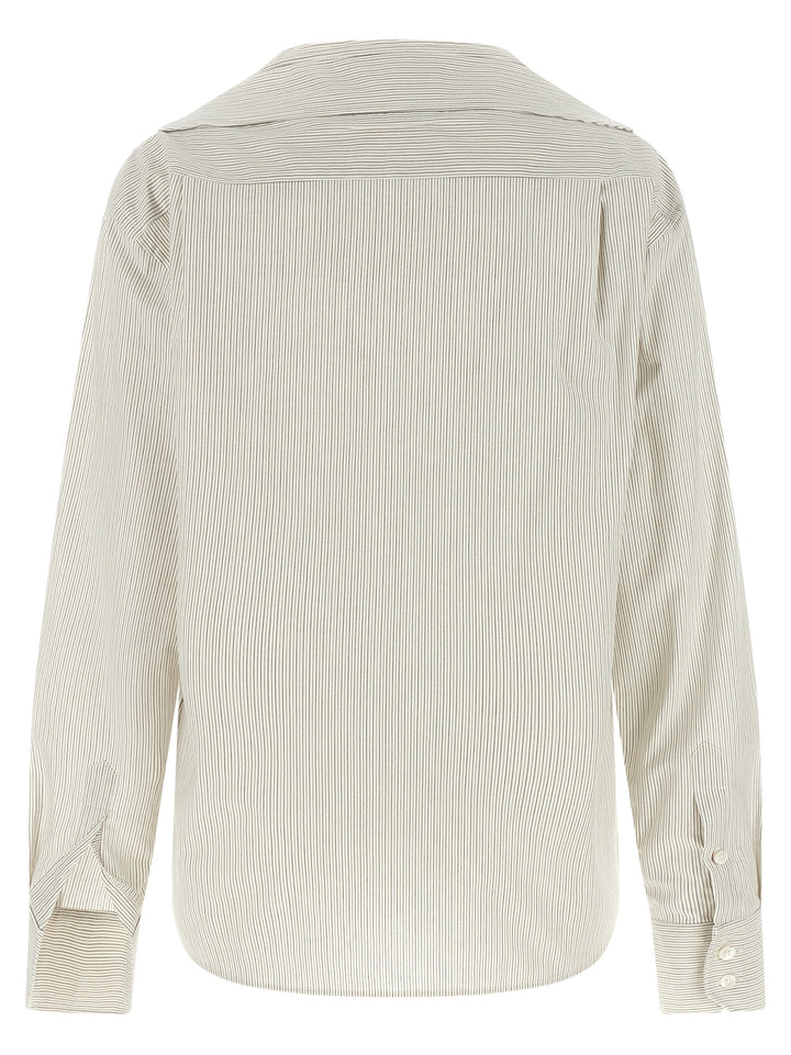 Mm6 Maison Margiela Trompe L'oeil Collar Shirt Camicie - Grigio | e851bae7dbff92613a00466def165ac9a2404672