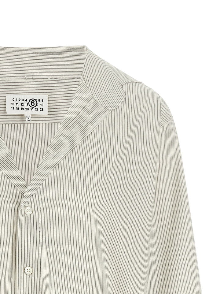 Mm6 Maison Margiela Trompe L'oeil Collar Shirt Camicie - Grigio | ccfaac7d5c580a29bdbfc1acd412df5db9254705