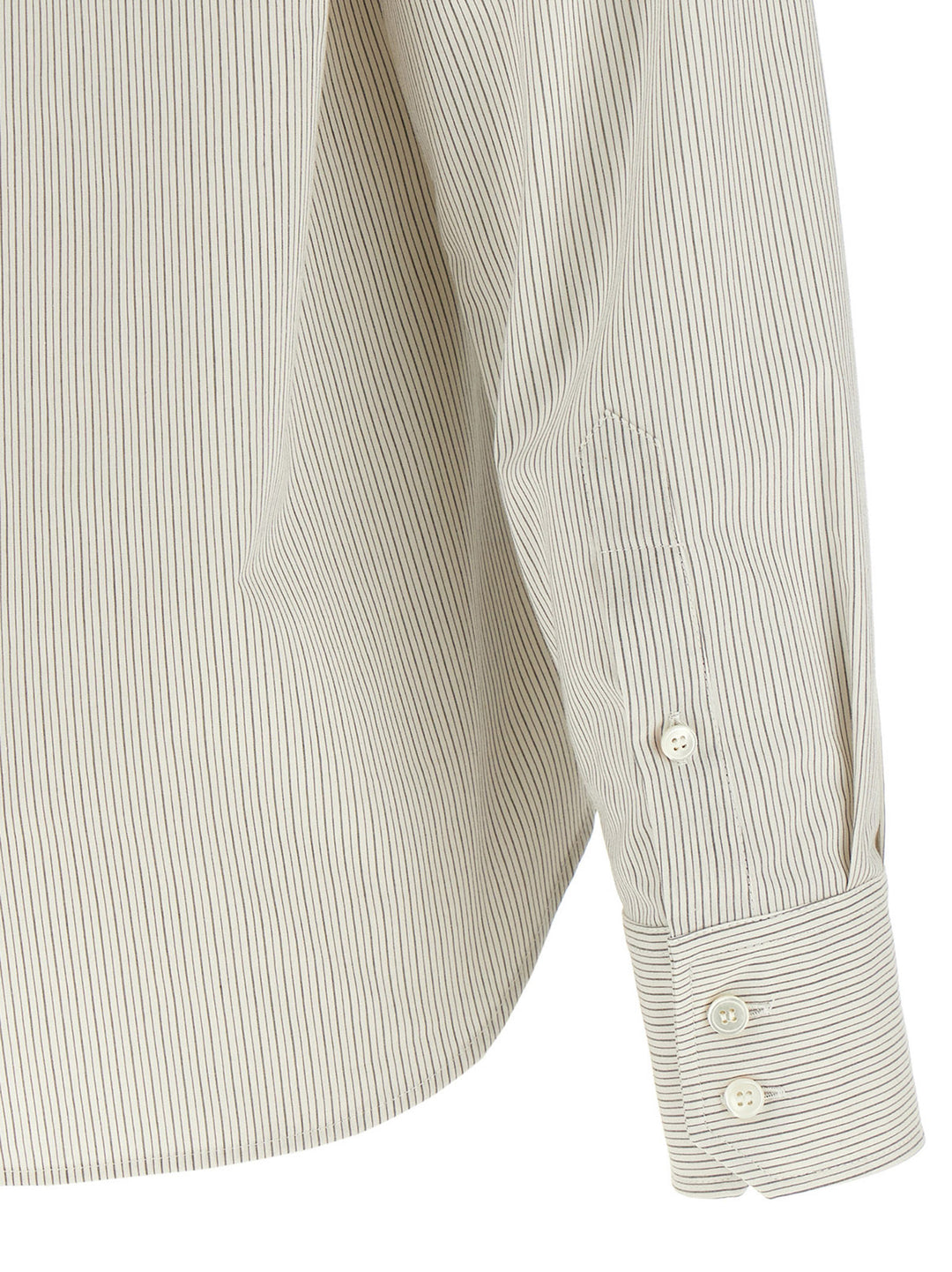 Mm6 Maison Margiela Trompe L'oeil Collar Shirt Camicie - Grigio | 675c4c4ebca8aeedbea7d75313f7ea89ff2b938f
