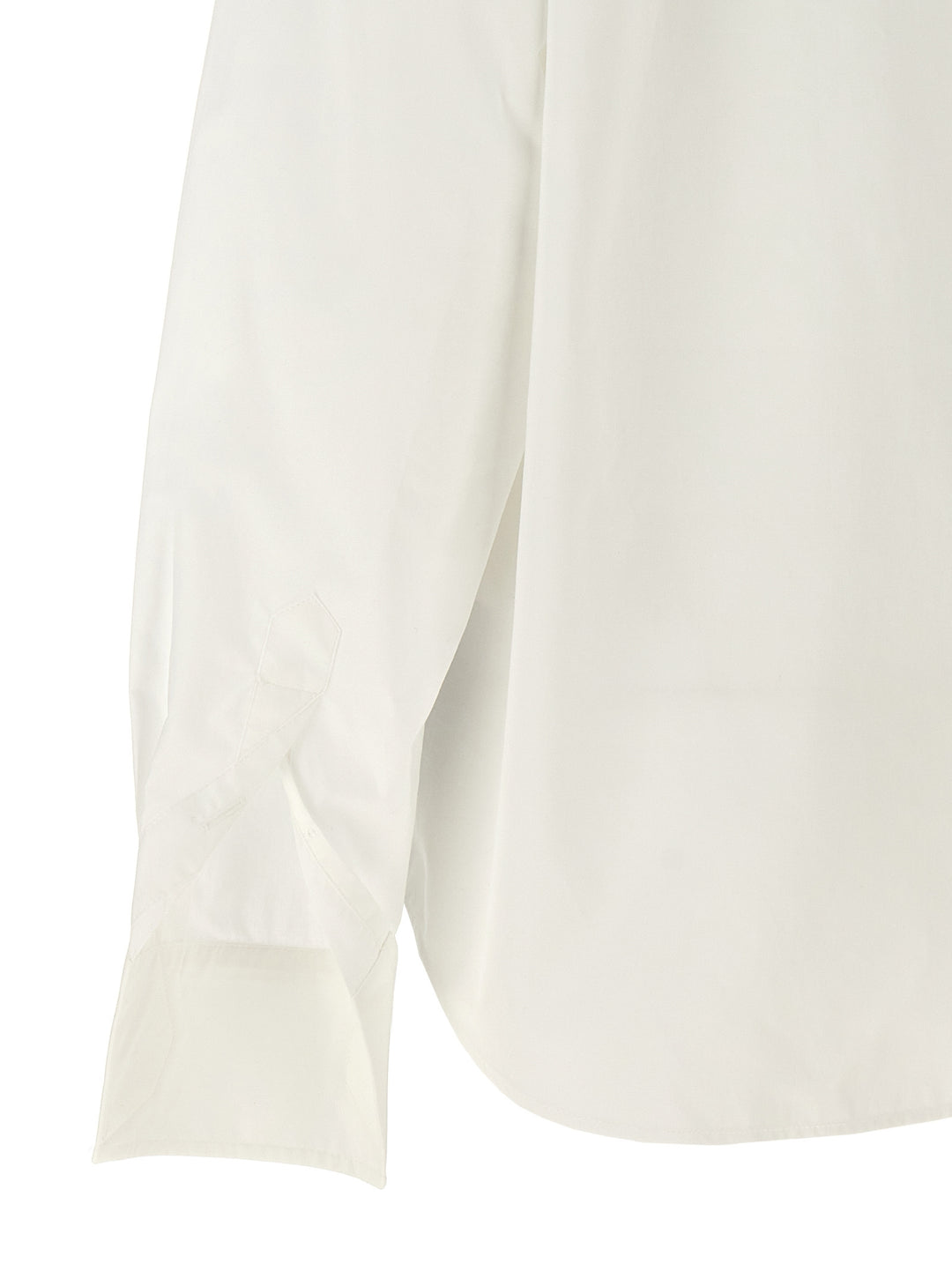Mm6 Maison Margiela V-Neck Shirt Camicie - Bianco | 83e63f585a1b0215c38023b2f84347492b631bc5