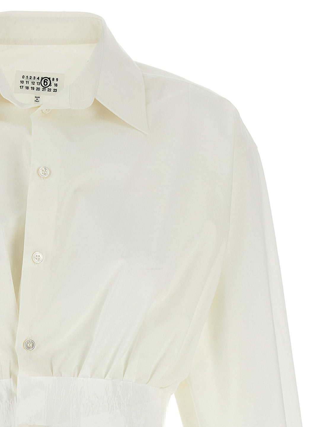 Mm6 Maison Margiela Taped Shirt Camicie - Bianco | ffb1b7f30a7d0f2fb80762ae76a1cc76b01db620