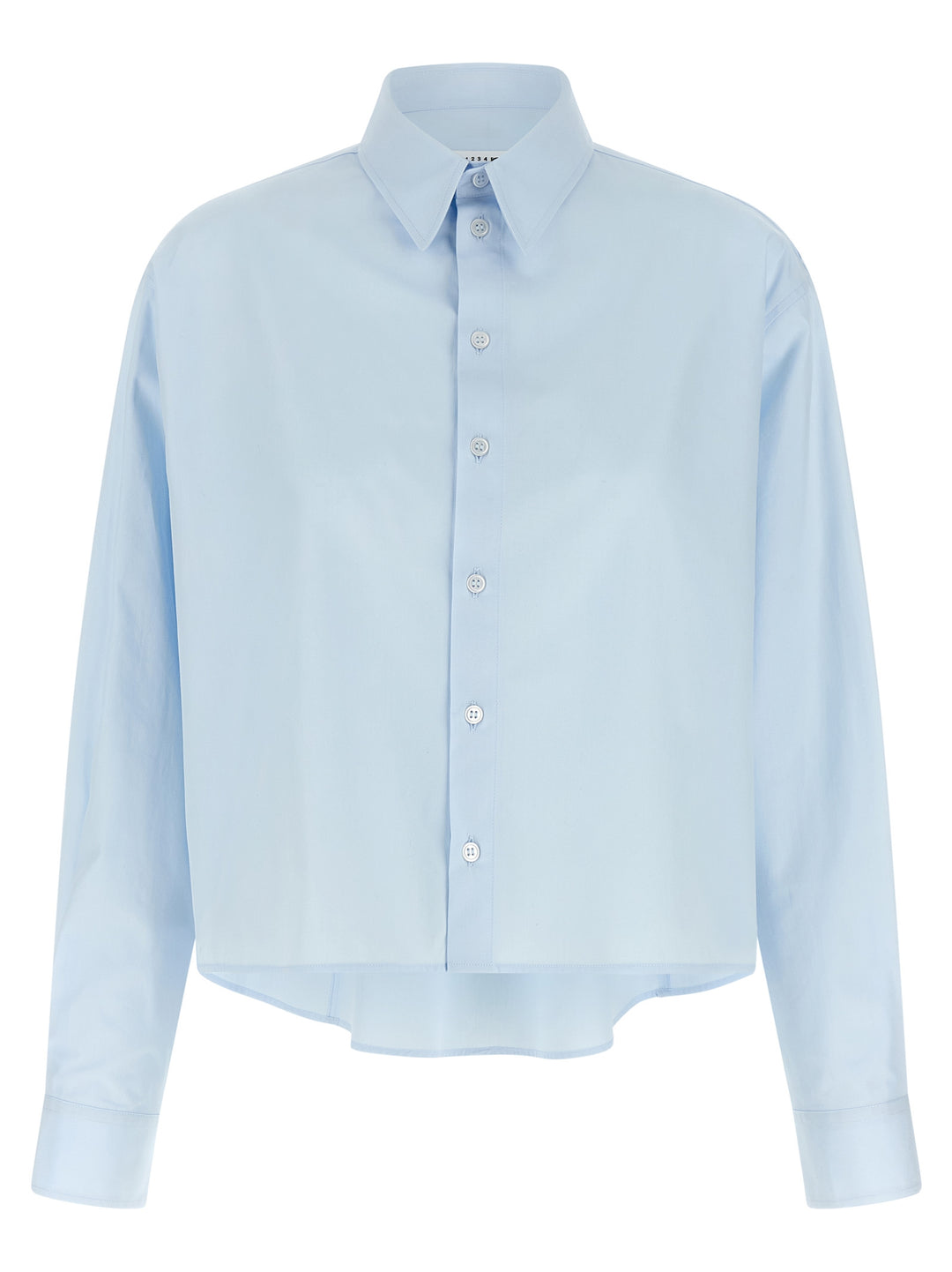 Mm6 Maison Margiela Poplin Shirt Camicie - Celeste | 8a575b44917aa23ec1c2bb55a0273eaf5776fd08