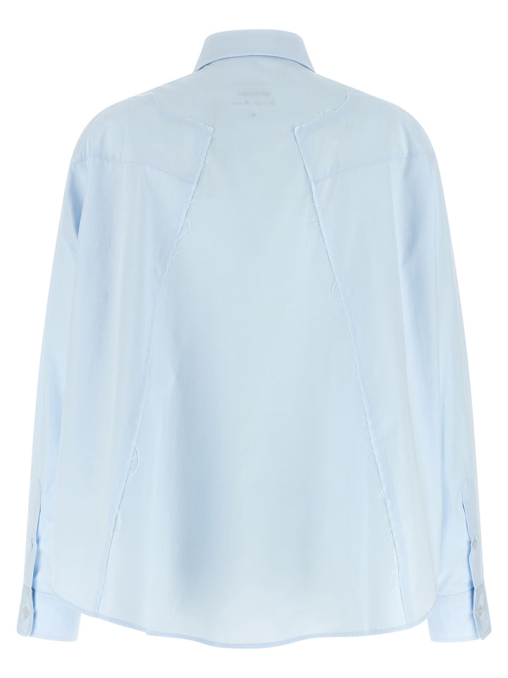 Mm6 Maison Margiela Poplin Shirt Camicie - Celeste | e0190002e4b691a17c1909dc26caeb1606f7d13e