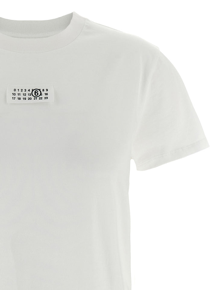 Mm6 Maison Margiela Numeric Signature Mm6 T shirt - Bianco | b490309adb0a88dbaf35f6d5d596fca9d3113ddd