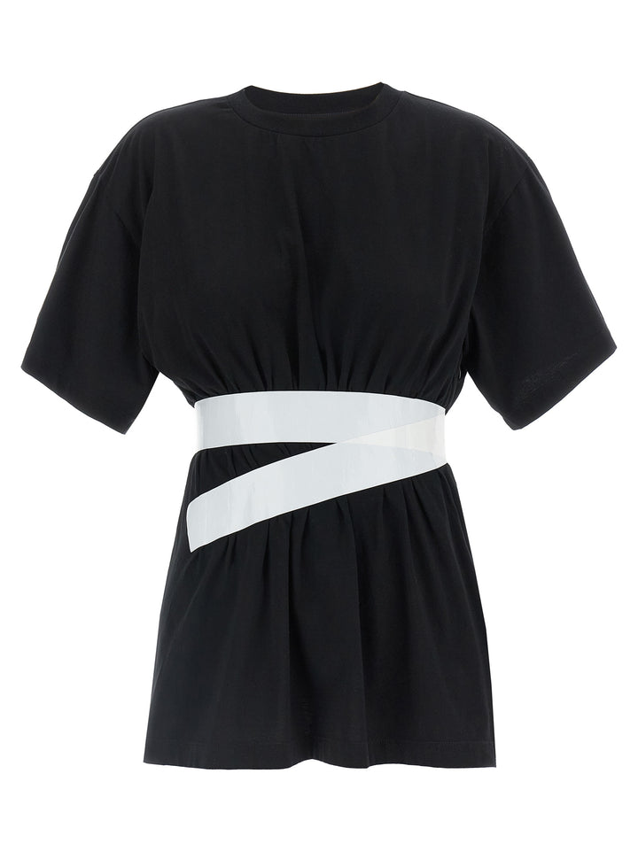 Mm6 Maison Margiela Taped T shirt - Bianco/Nero | 25f08128145dc30f8cfae090c4bc21dfc6fa40b0