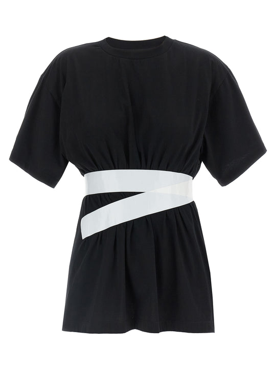 Taped T Shirt Bianco/Nero