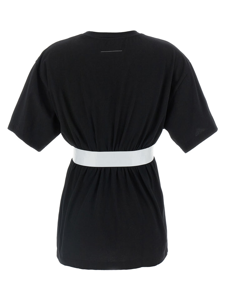 Mm6 Maison Margiela Taped T shirt - Bianco/Nero | e1198a854561fd18c1c11484db1be1d31cc87c16