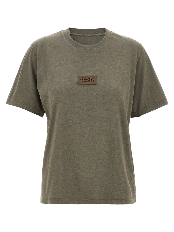 Mm6 Maison Margiela Numeric Signature Mm6 T shirt - Grigio | cbf7d098489e11ddb12ac37d75e4d5d90df67d72