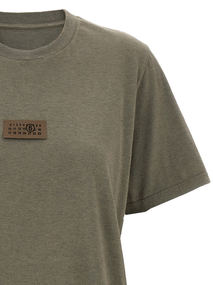 Mm6 Maison Margiela Numeric Signature Mm6 T shirt - Grigio | 807f26409a879ede12772187f93d1b6c59c6ef8c