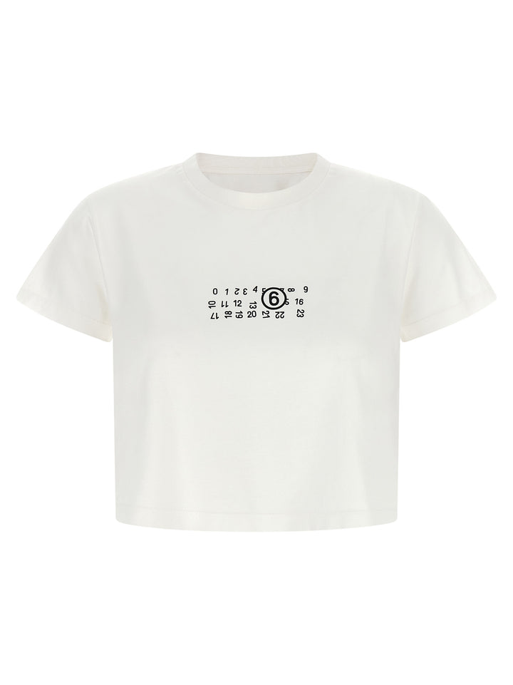 Mm6 Maison Margiela Numeric Signature Mm6 T shirt - Bianco | c67cf981bffb89768b2e56496ea71d6e542b85cc