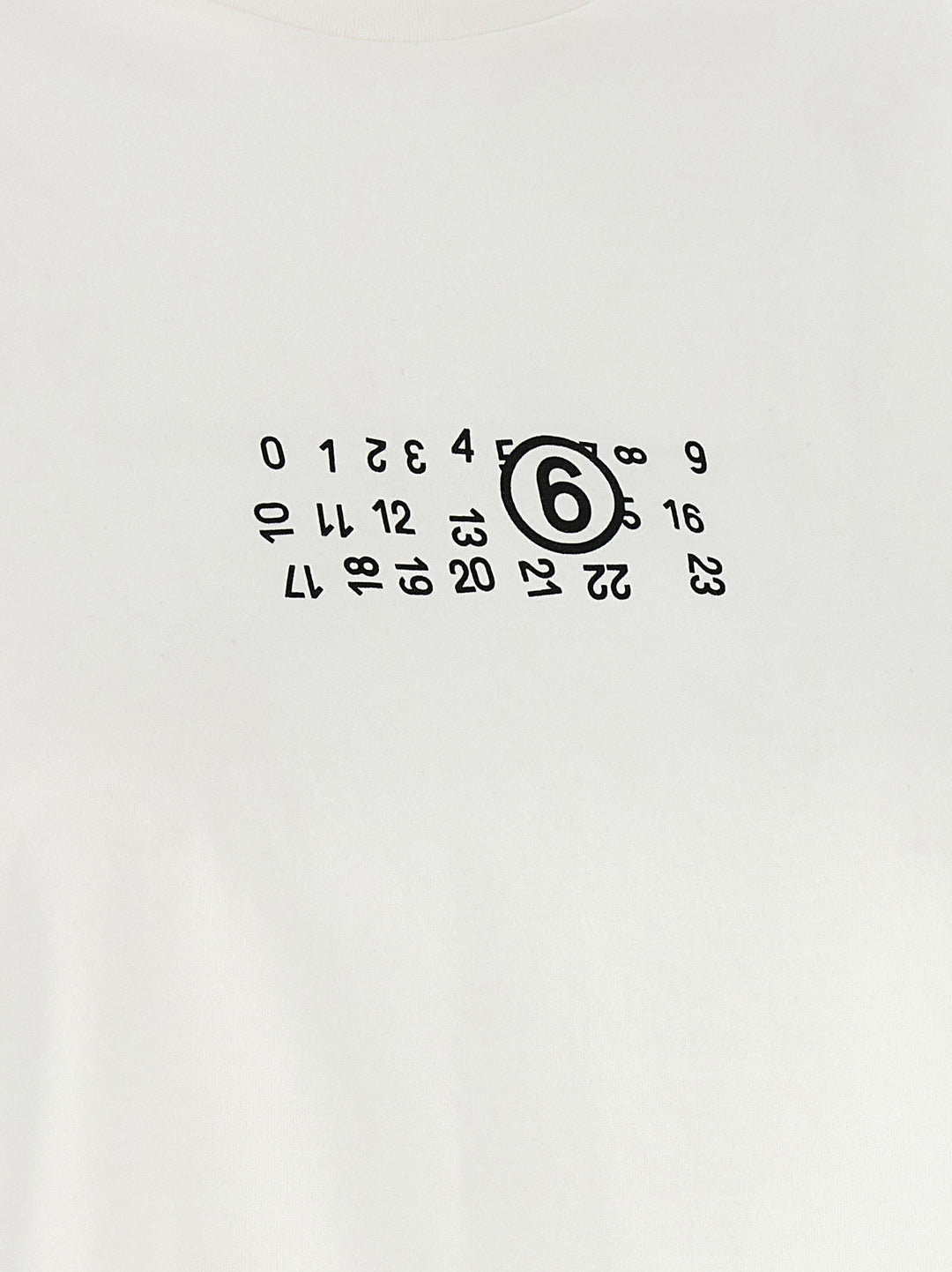 Mm6 Maison Margiela Numeric Signature Mm6 T shirt - Bianco | 75ea19e6b49a705f724f48f28dca9f2b14cf0f01