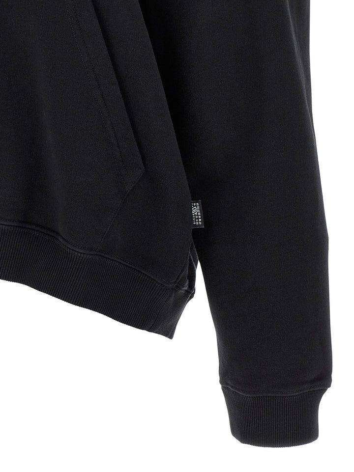 Mm6 Maison Margiela Off-Shoulder Hoodie Felpe - Nero | 44dba5bff5ef4794cc3d61689c8298d5db1af83b