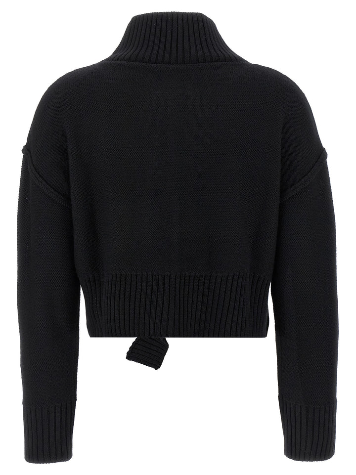 Mm6 Maison Margiela Distressed Sweater Maglioni - Nero | e41e33866dfe9a38489451353c6bd4ac37eeaa64