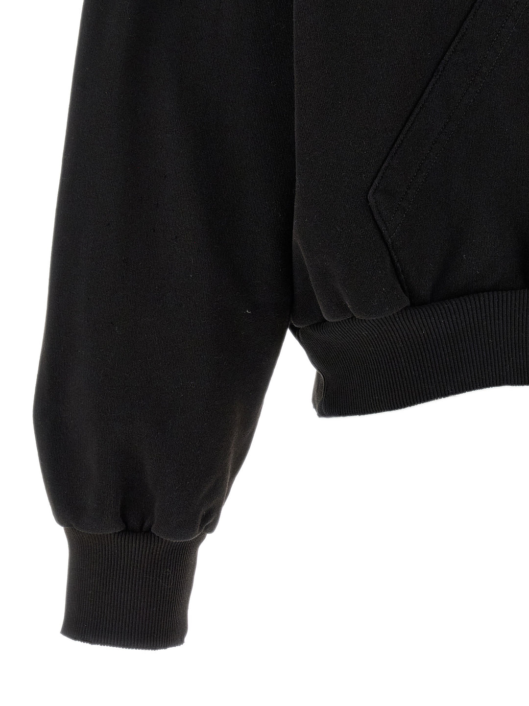 Mm6 Maison Margiela Trompe L'oeil Hoodie Felpe - Nero | 7d4776ded6ef2d806f70882568b2b50d553854e7