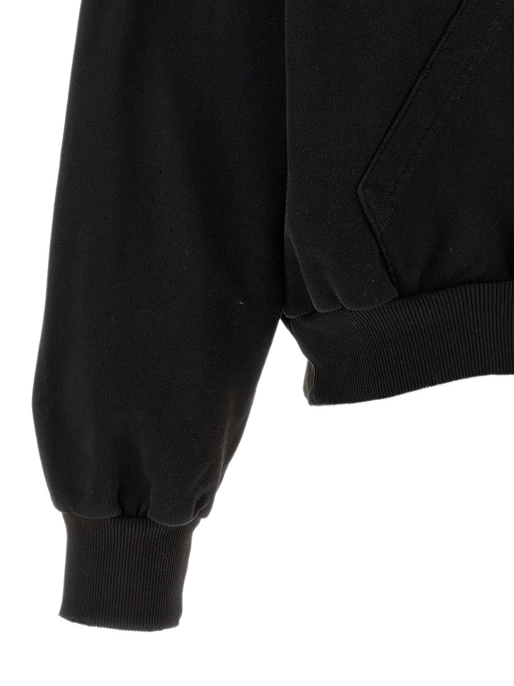 Mm6 Maison Margiela Trompe L'oeil Hoodie Felpe - Nero | 7d4776ded6ef2d806f70882568b2b50d553854e7