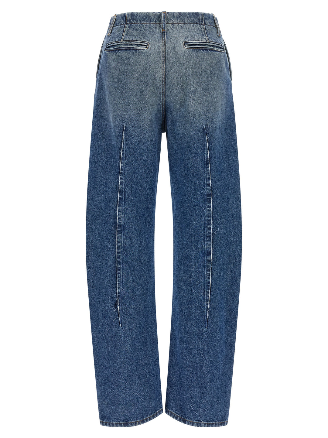 Mm6 Maison Margiela Vertical Pinch Jeans - Blu | 93b7fa680fb4acf0a5d09d2bc5059a544e5a715d