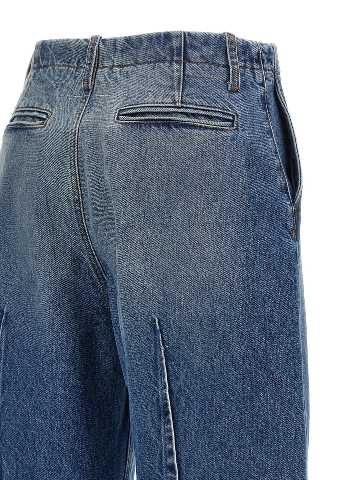 Mm6 Maison Margiela Vertical Pinch Jeans - Blu | f8a897cfd658adae3a802a2d17700c9abfd76e4e