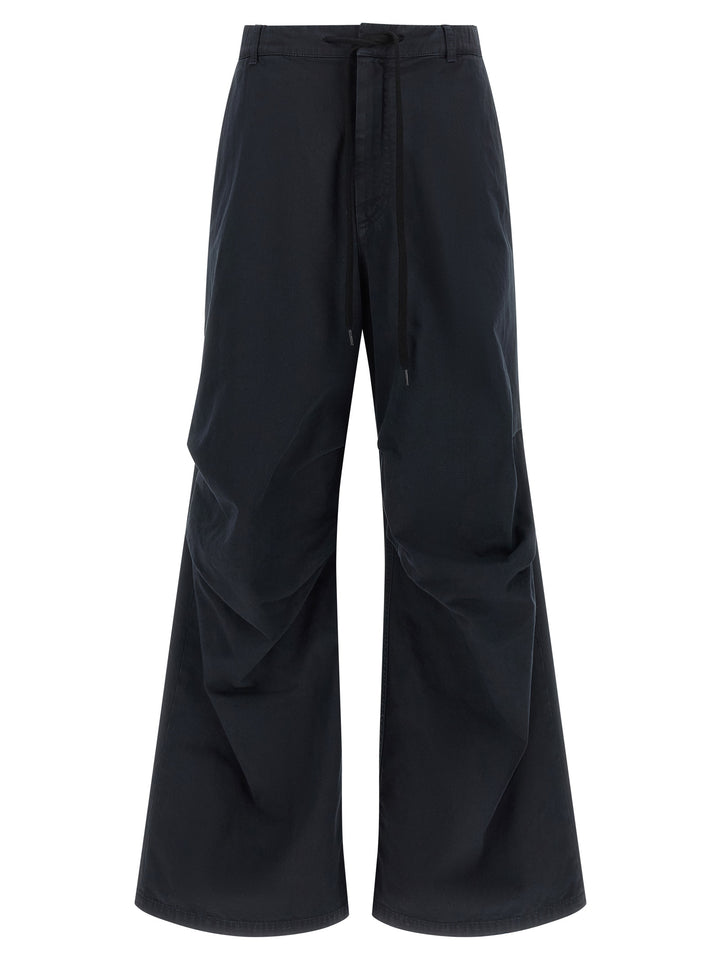 Mm6 Maison Margiela White Stitch Line Pantaloni - Blu | 2556d571afed57ce8a4c857caca383f4771d6ecc