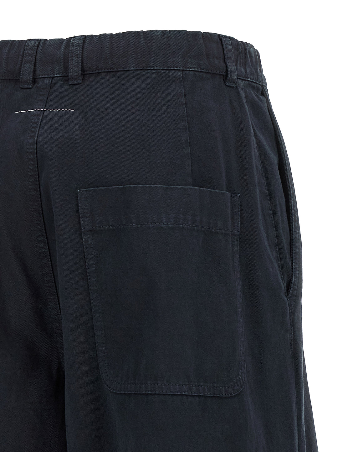 Mm6 Maison Margiela White Stitch Line Pantaloni - Blu | 0e60667d152966776dd19de9a9e5131a7ff879f8