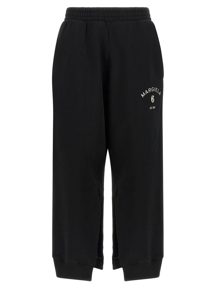 Mm6 Maison Margiela Split Joggers Pantaloni - Nero | eb5bb68f0deb557ef33ab3e109bed1692db88739