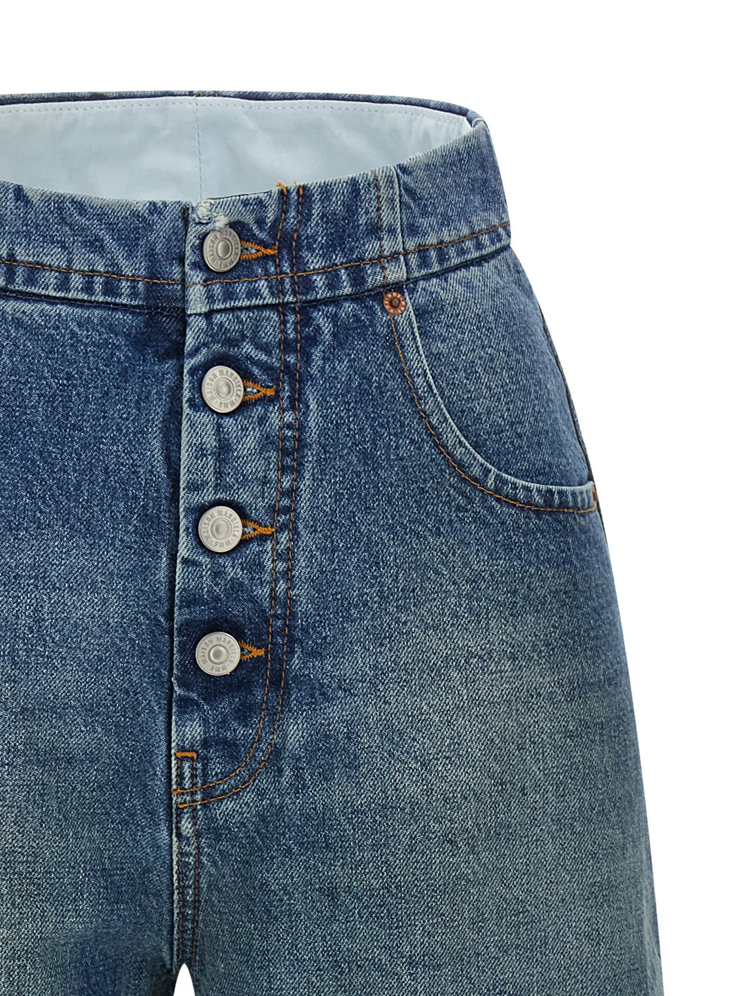 Mm6 Maison Margiela Straight Leg Jeans - Celeste | 7cf9909004c4fb2b0987e61d9268ec6932a5aa30