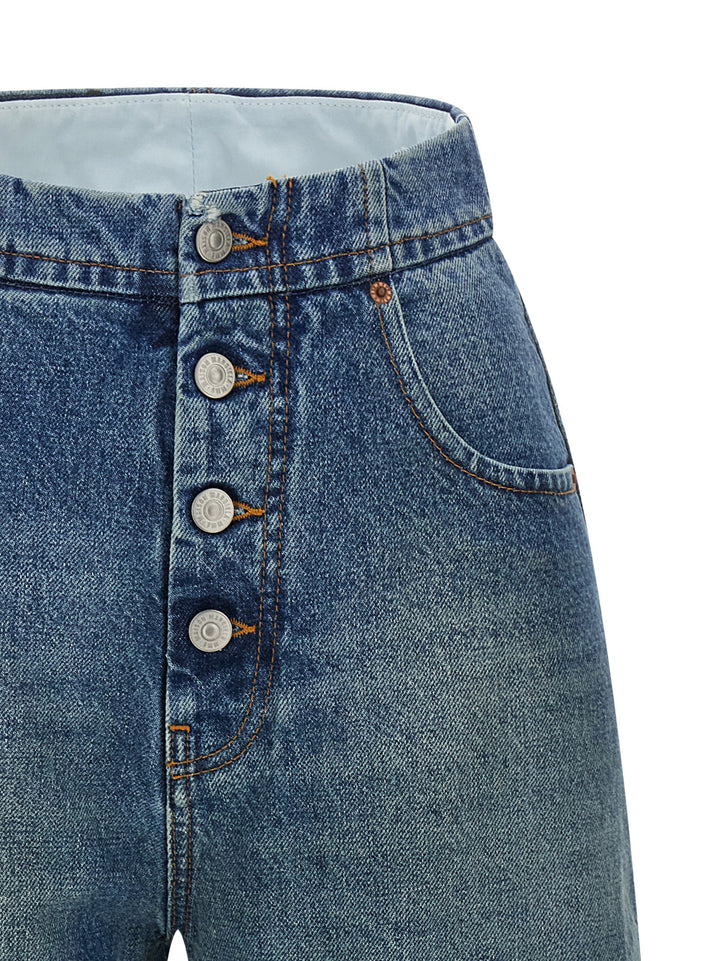 Mm6 Maison Margiela Straight Leg Jeans - Celeste | 7cf9909004c4fb2b0987e61d9268ec6932a5aa30