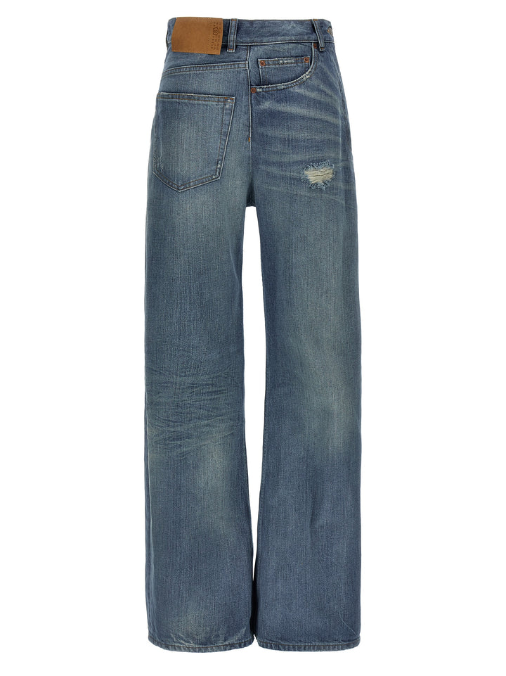 Mm6 Maison Margiela Twist Jeans - Blu | a0463ab74330a76ab5e81a5d5b3533133ac130f0