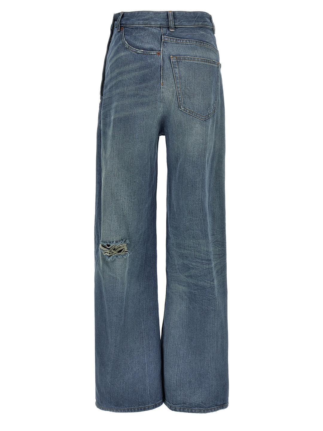 Mm6 Maison Margiela Twist Jeans - Blu | 9d7a5824e3f924e9de4280e0db87dae27a37125e
