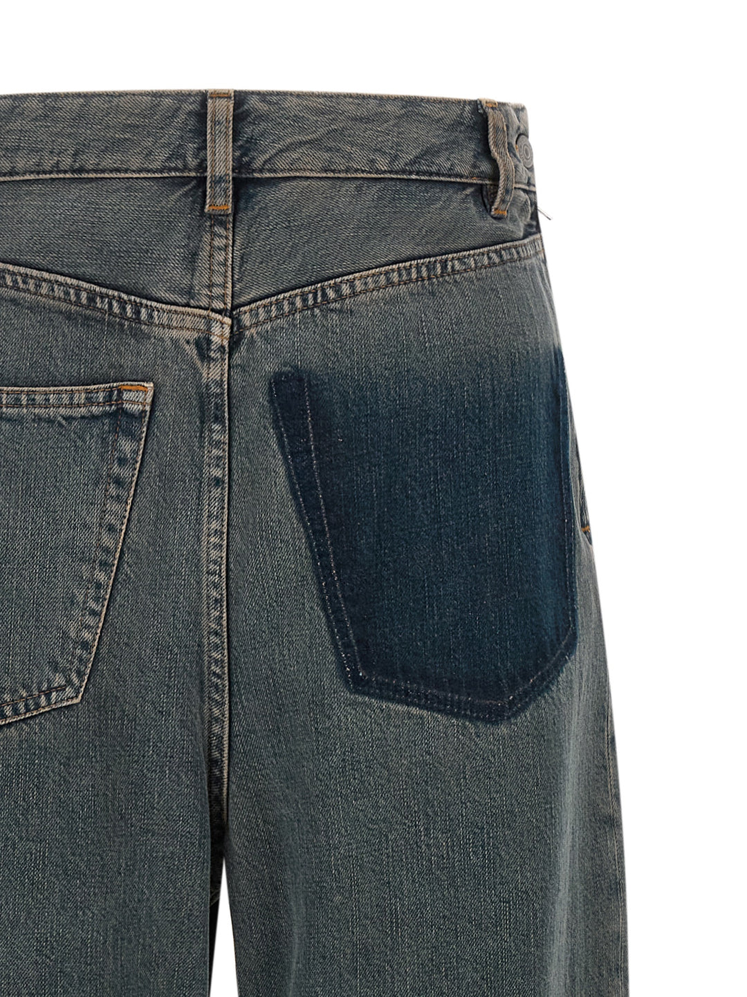 Mm6 Maison Margiela Back-To-Back Construction Jeans - Grigio | 6276dc6e6647bf13fc9c017f71577f29ac7bf9cf