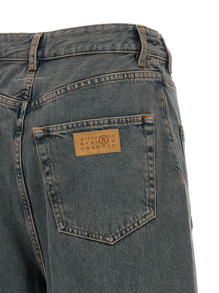 Mm6 Maison Margiela Back-To-Back Construction Jeans - Grigio | 2f75db005d0e636438f30d2e45ddb52e1a35f994