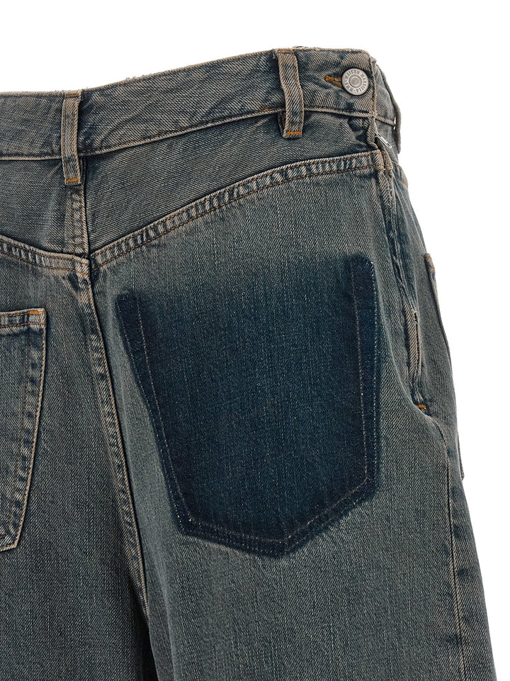 Mm6 Maison Margiela Back-To-Back Construction Jeans - Grigio | 559fcc3cdab3c4a28fc30548e622a1f2d6f12b21