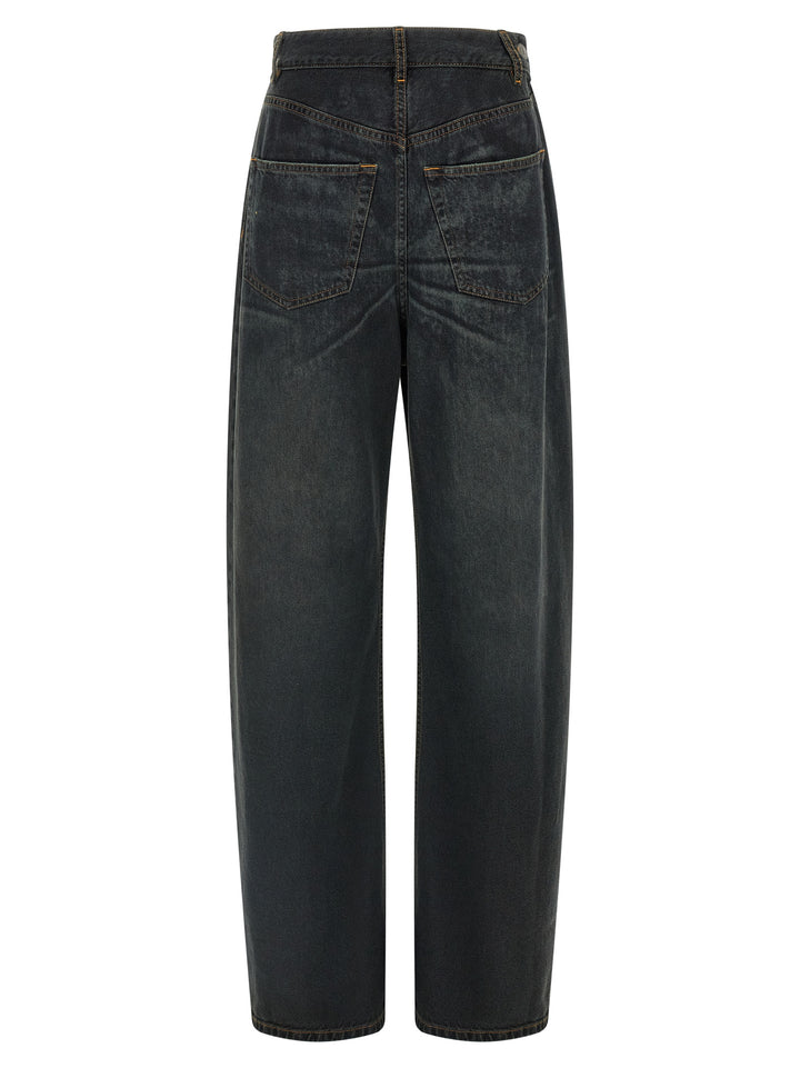 Mm6 Maison Margiela Asymmetrical Structure Jeans - Blu | 2e0f80337c89980027b604bb404e902b5fef0140
