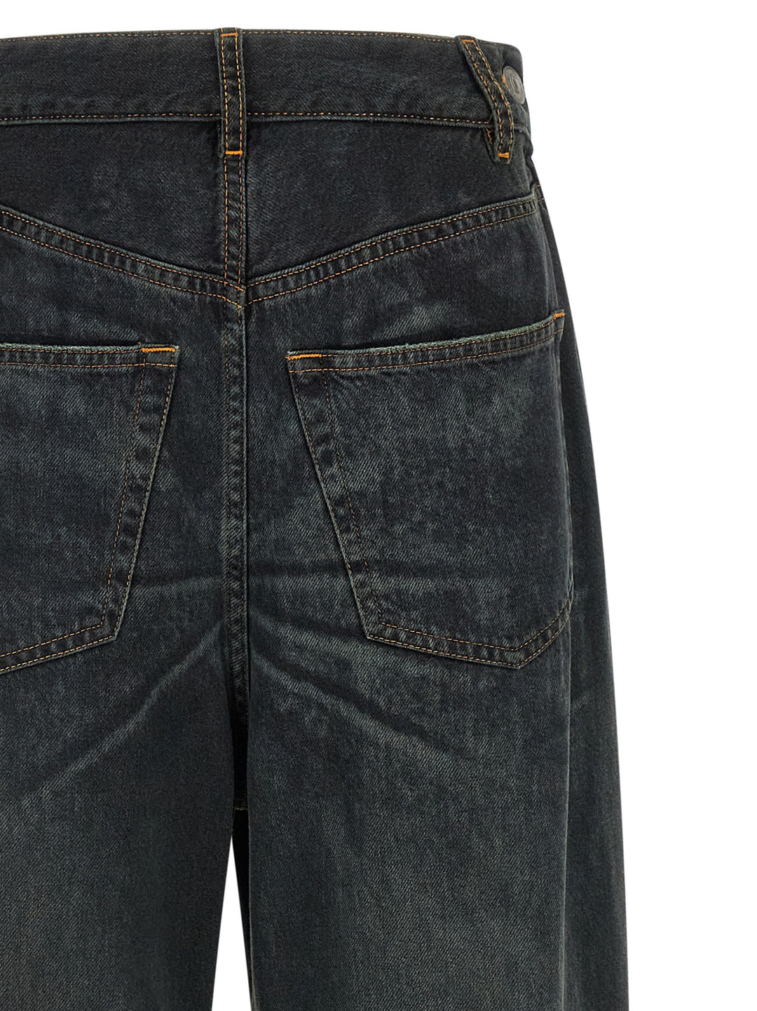 Mm6 Maison Margiela Asymmetrical Structure Jeans - Blu | 6ccd322591dcd0f2a2f0299de16ee3b13851d647