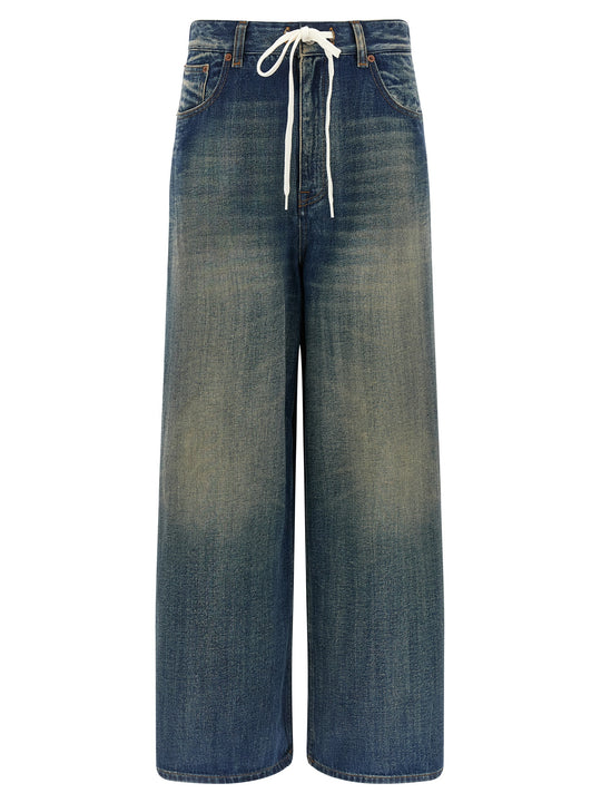 Wide Leg Jeans Blu