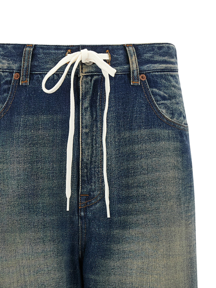 Mm6 Maison Margiela Wide Leg Jeans - Blu | 4eee03a1a114e0422c9ecba52521bb1a2513090b