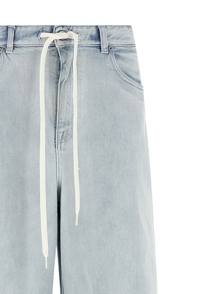 Mm6 Maison Margiela Drawstring Jeans - Celeste | c4b720bbdd5834f30c67f18eb17f6e083c93c0ab