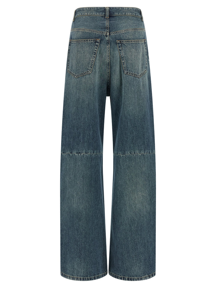 Mm6 Maison Margiela Wide Leg Jeans - Blu | 3bf586d0c7651b2af9f52fe35495d7e5976c45d3